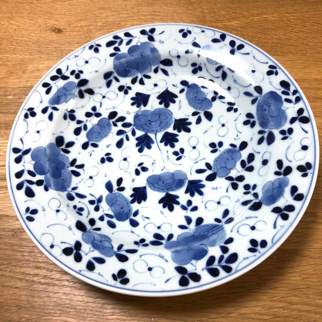 山口洋一　有田焼　小花散し　兜皿