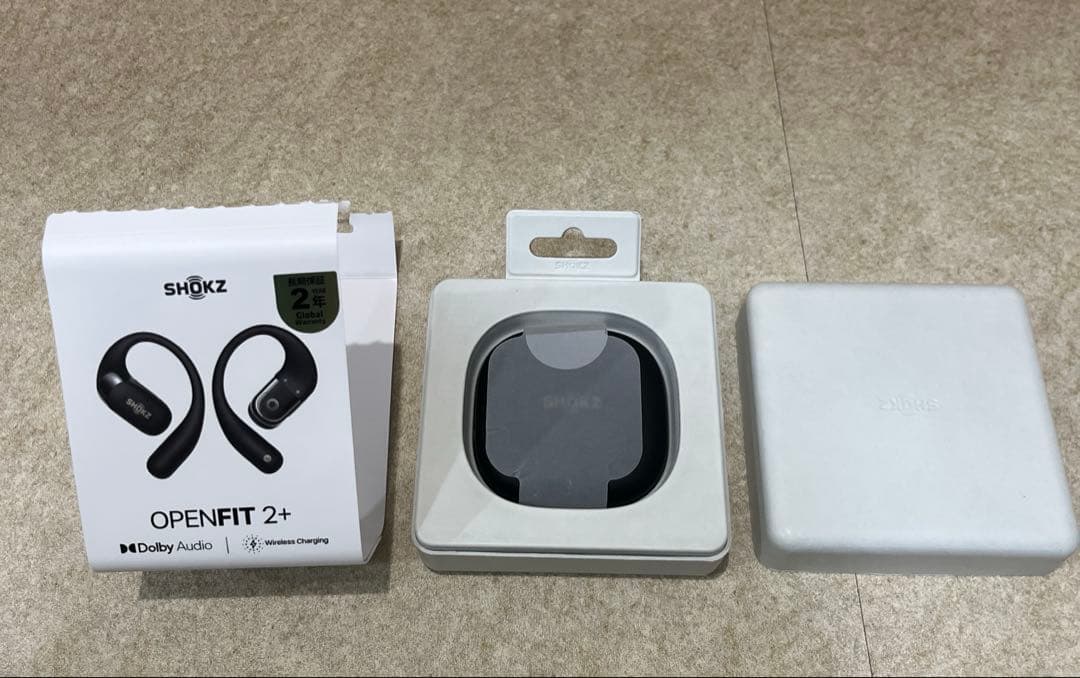 ワイヤレスイヤホン OPENFIT 2+ ブラックshokz openfit2+