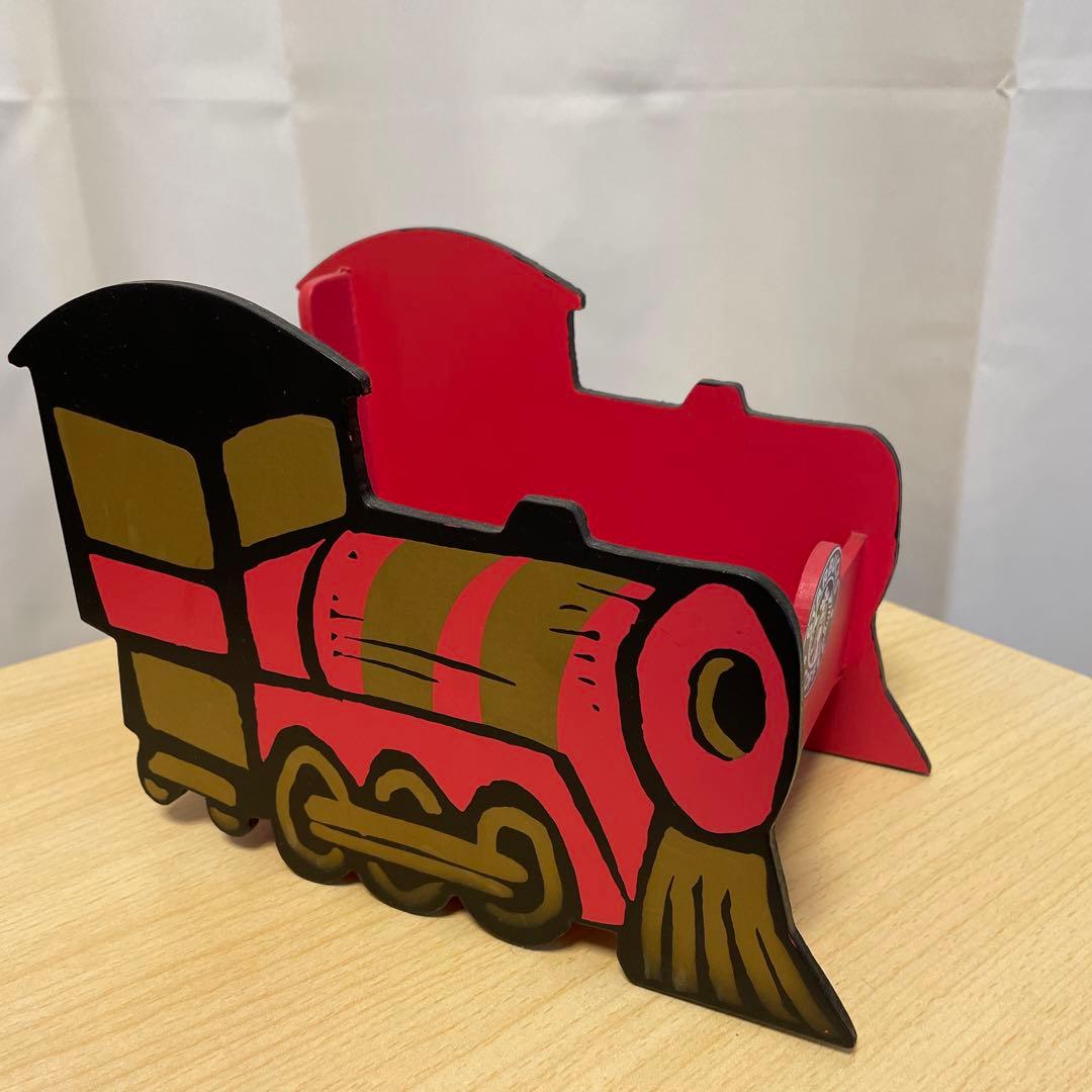 スターバックス　スタバ　ホリデー　クリスマス　木製の汽車　ディスプレー　小物入れ