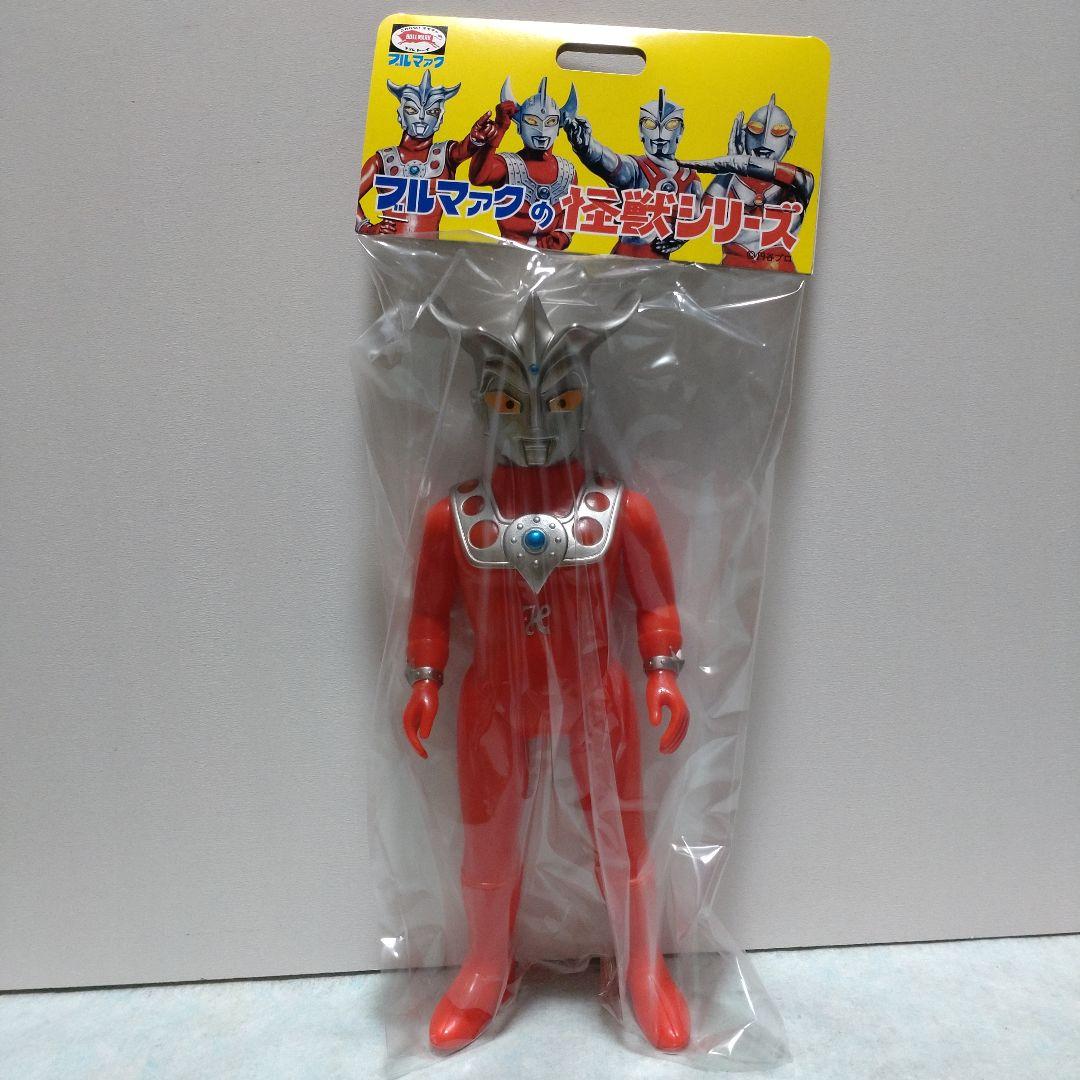 新品未開封ブルマァク大ウルトラマンレオ色ガンメタ大きさ約27,5cmソフビ
