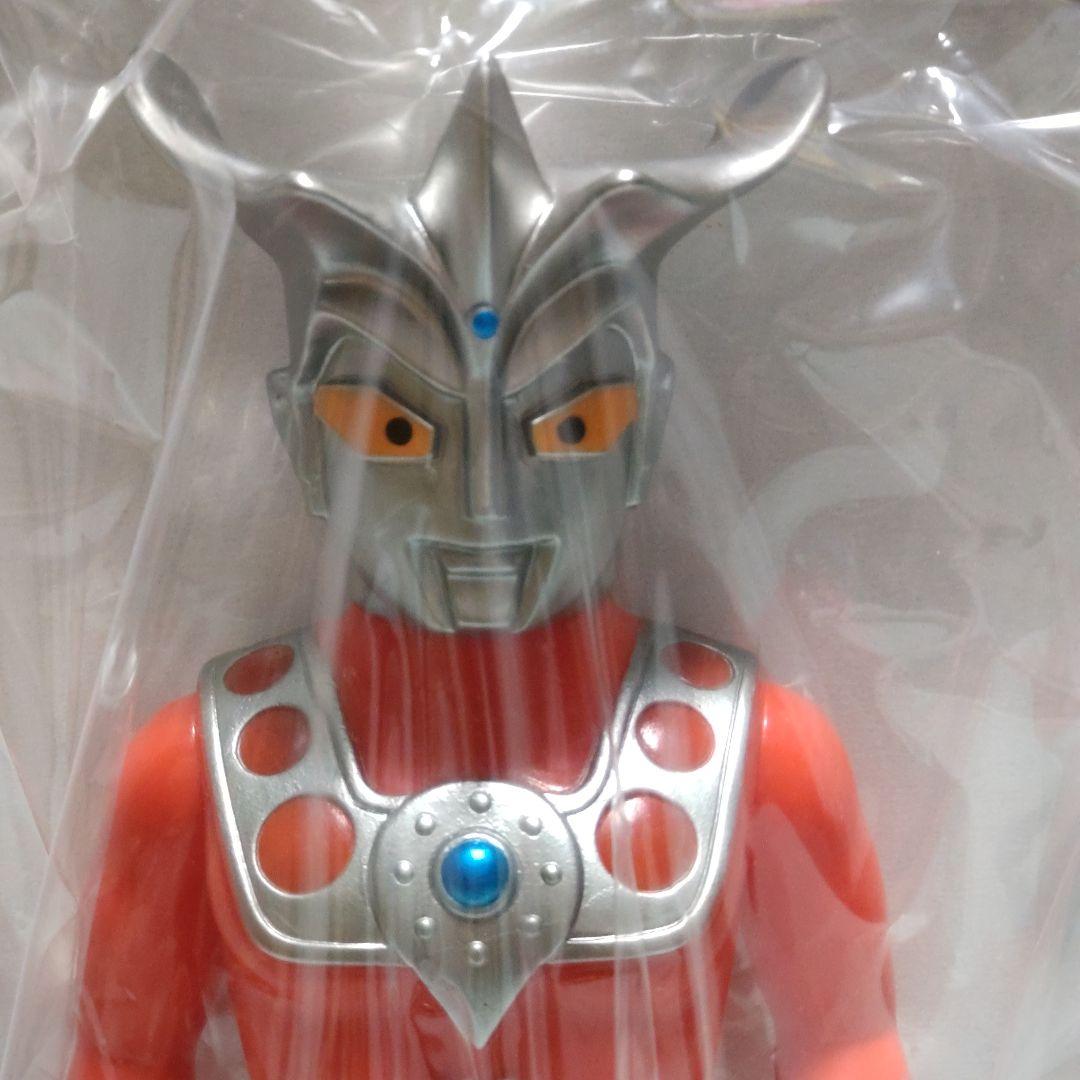 新品未開封ブルマァク大ウルトラマンレオ色ガンメタ大きさ約27,5cmソフビ