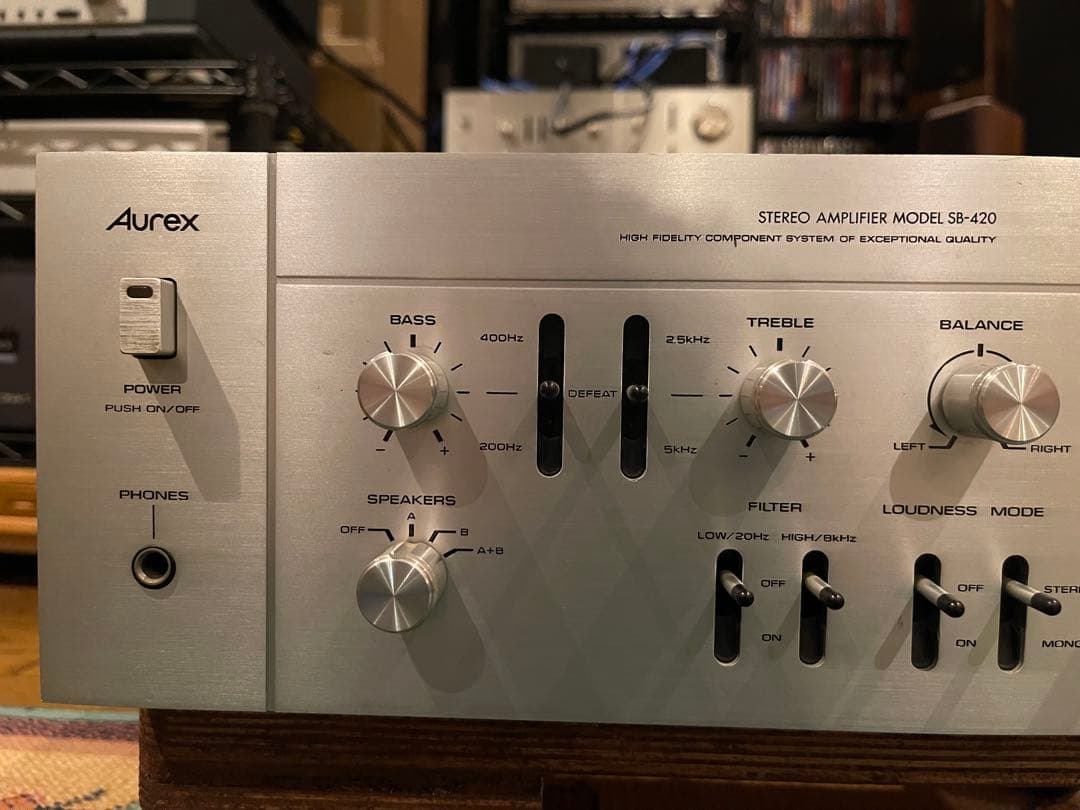 【訳あり】Aurex オーレックス SB-420 プリメインアンプ