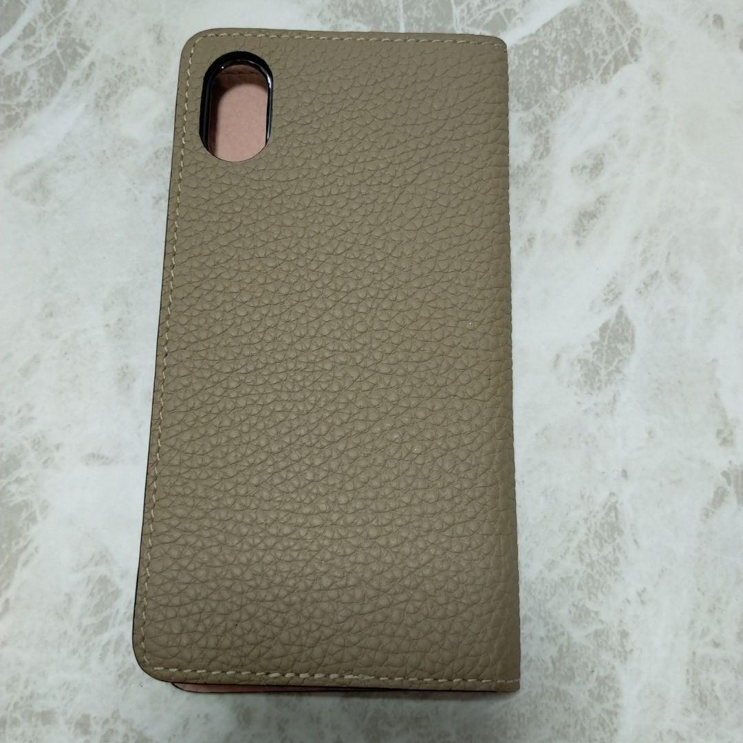 【美品】ボナベンチュラ　iPhoneXケース　iPhone10 グレージュピンク