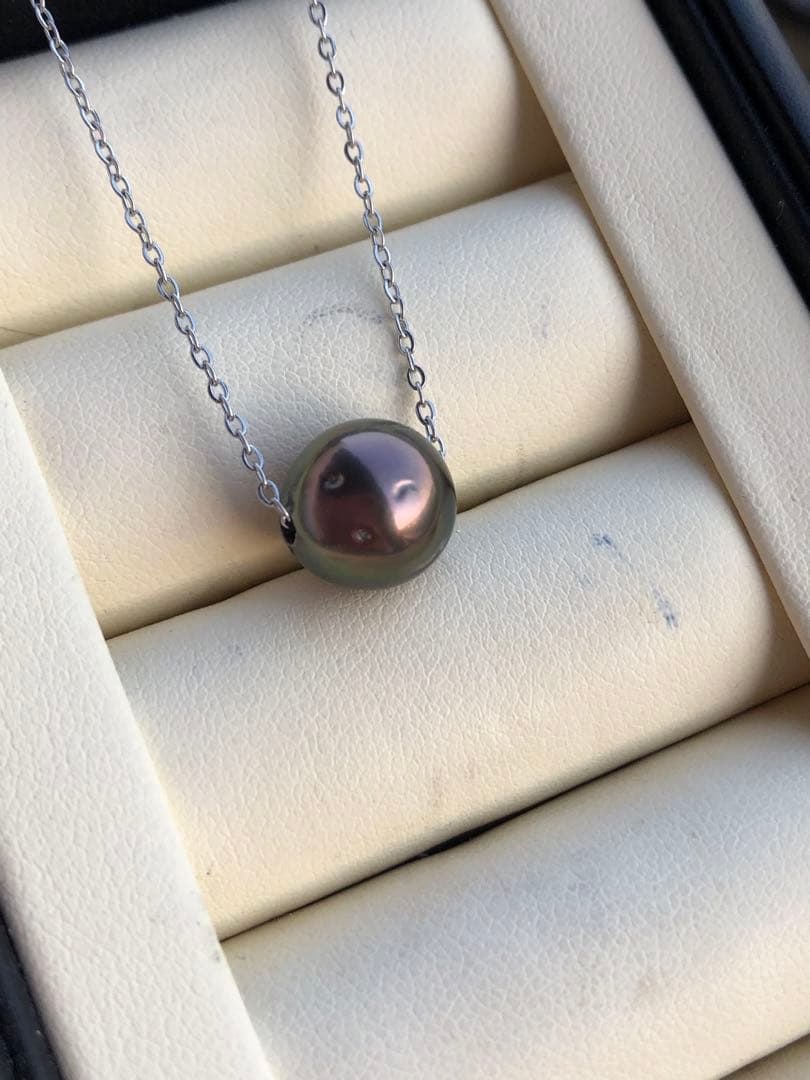 本真珠　黒蝶真珠ネックレスPJ12