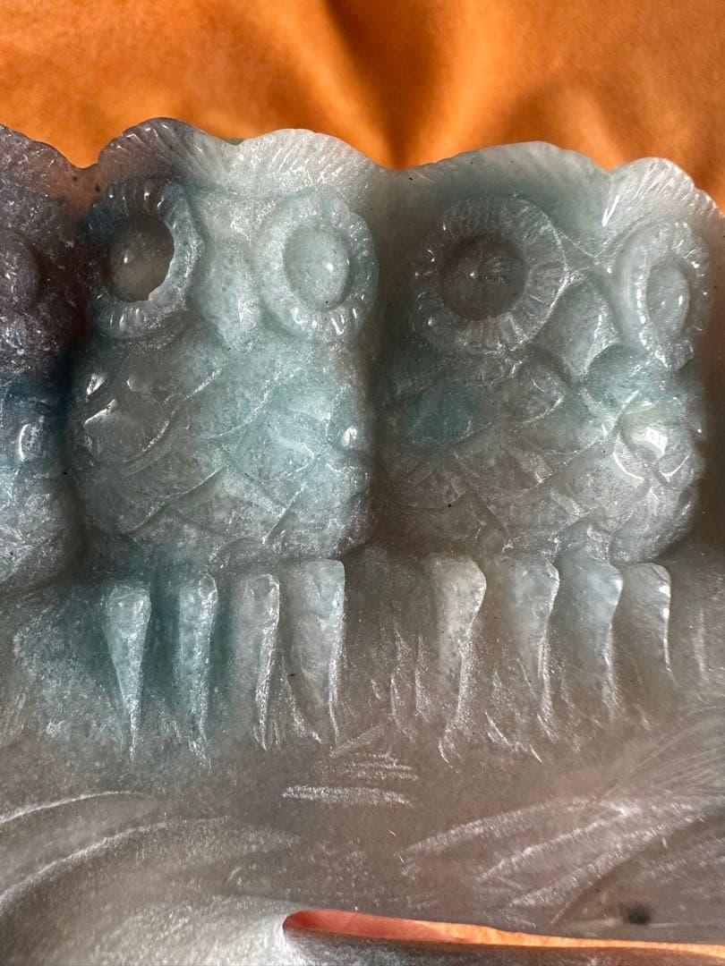 限界セール！トロレアイト フクロウ 彫刻