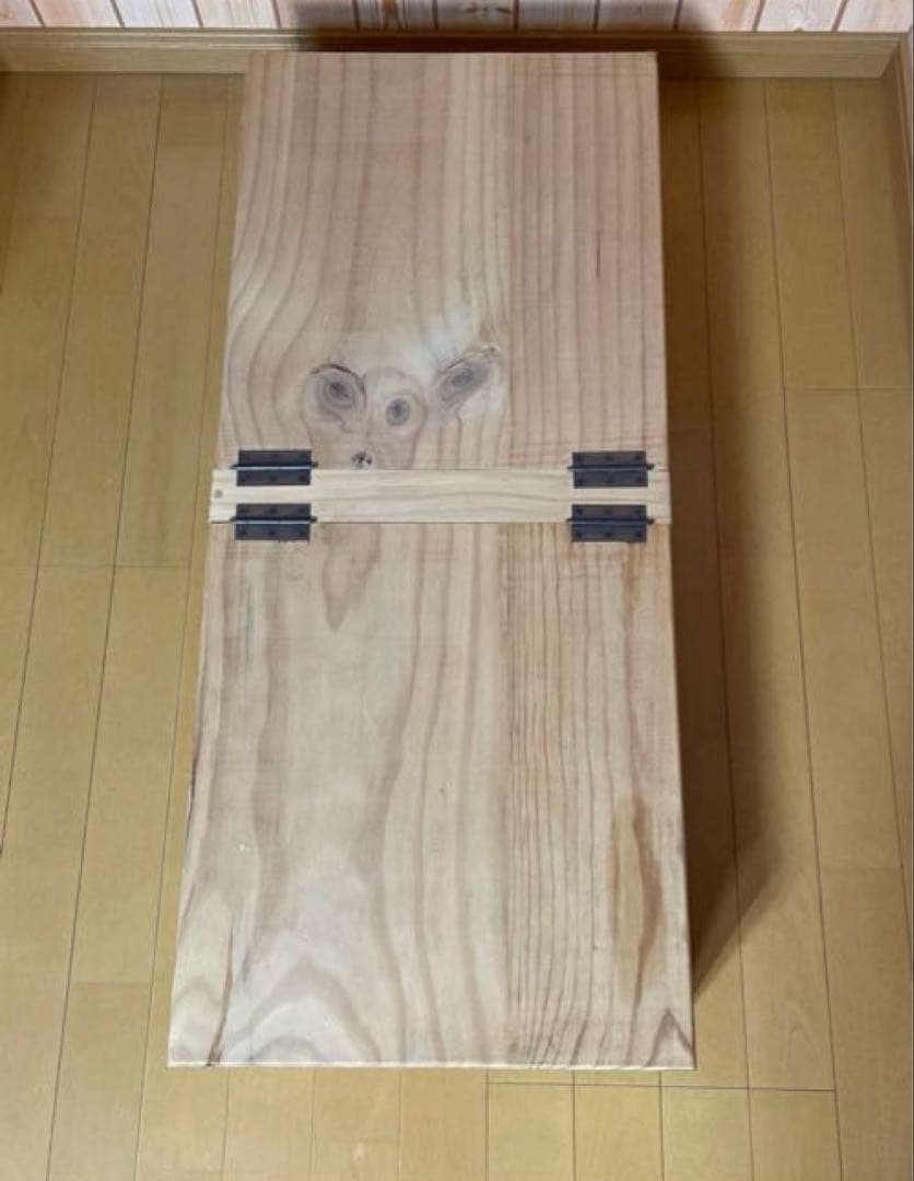 ベット下収納 ② 押入れ収納　衣装収納　アメリカンカントリー　ハート　パイン材