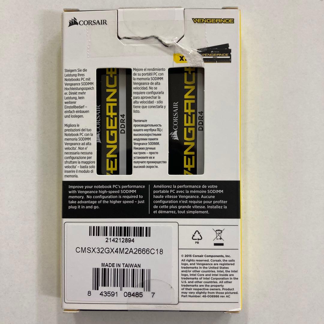 その他 CORSAIR CMSX32GX4M2A2666C18