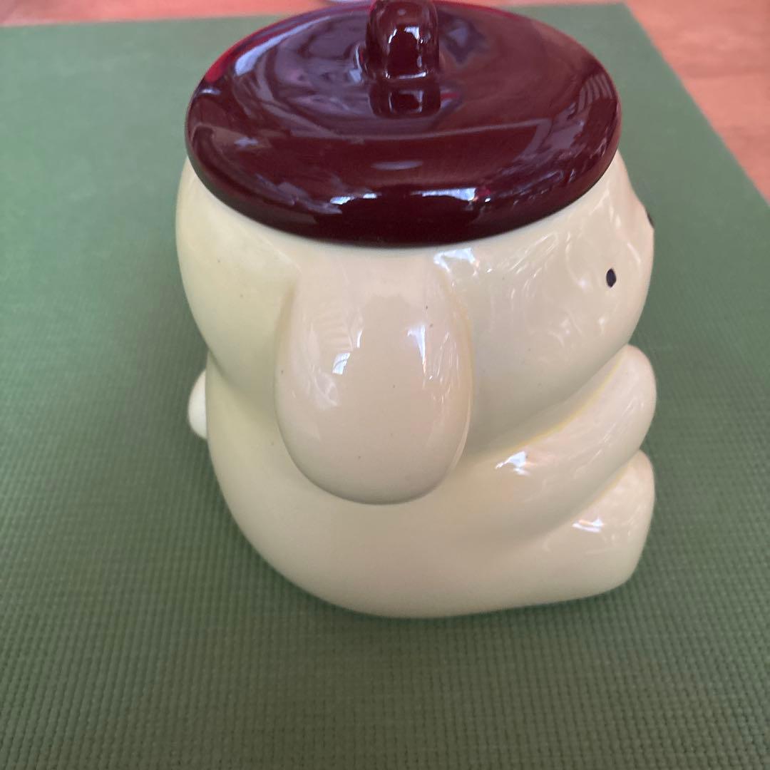 ポムポムプリン 小物入れ キャンディポット 陶器 レア レトロ絶版限定品