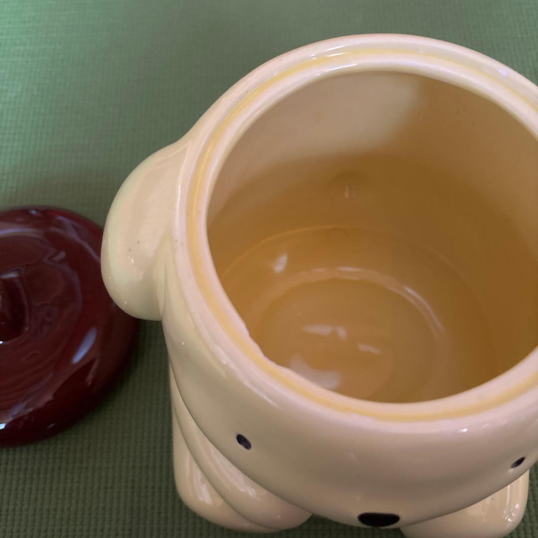 ポムポムプリン 小物入れ キャンディポット 陶器 レア レトロ絶版限定品