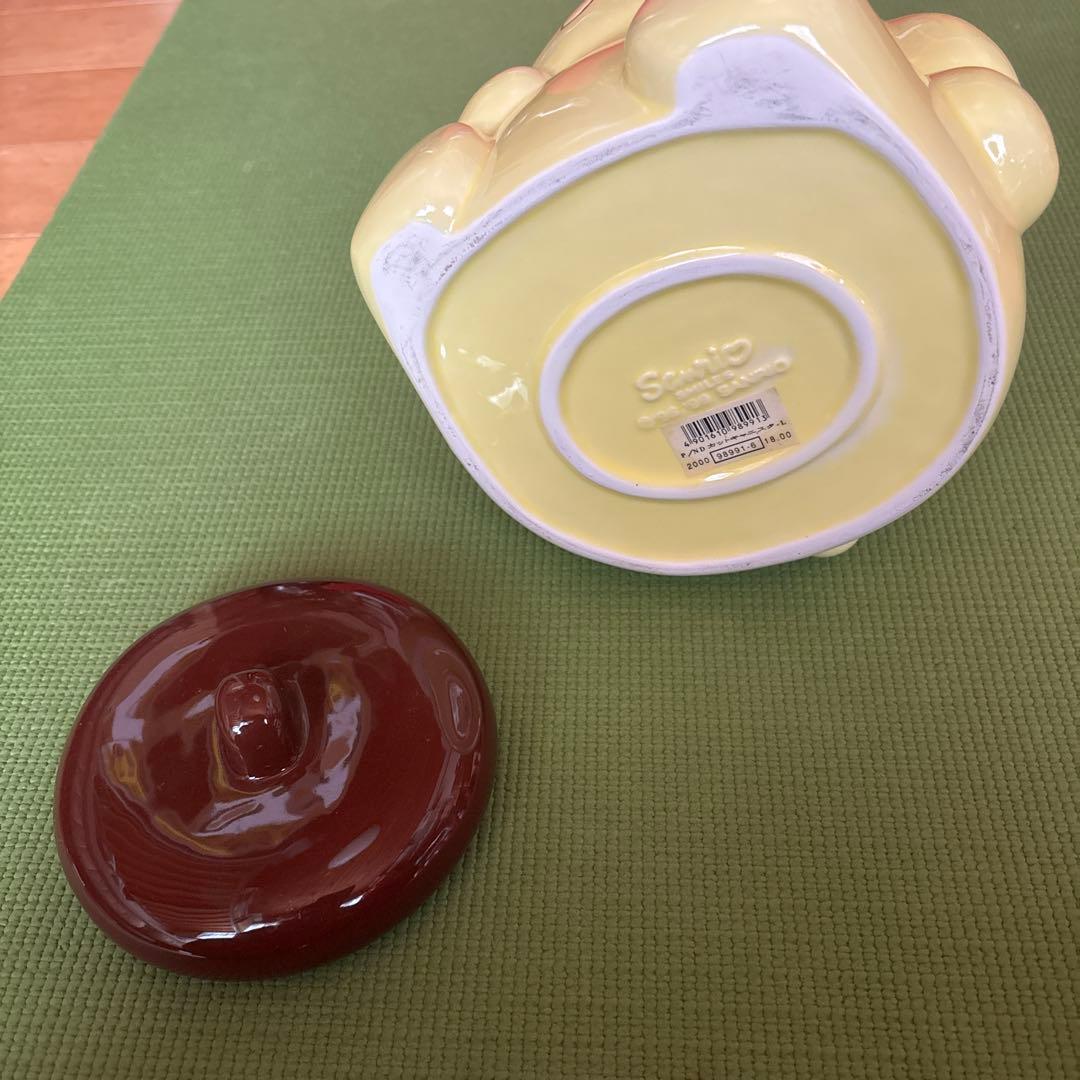 ポムポムプリン 小物入れ キャンディポット 陶器 レア レトロ絶版限定品