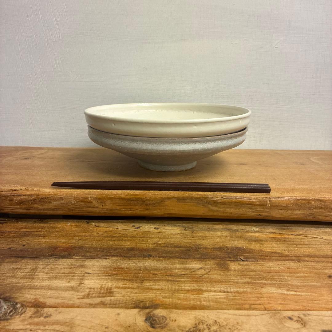 tenten　新品　陶器　陶芸作家　浅鉢2個　257