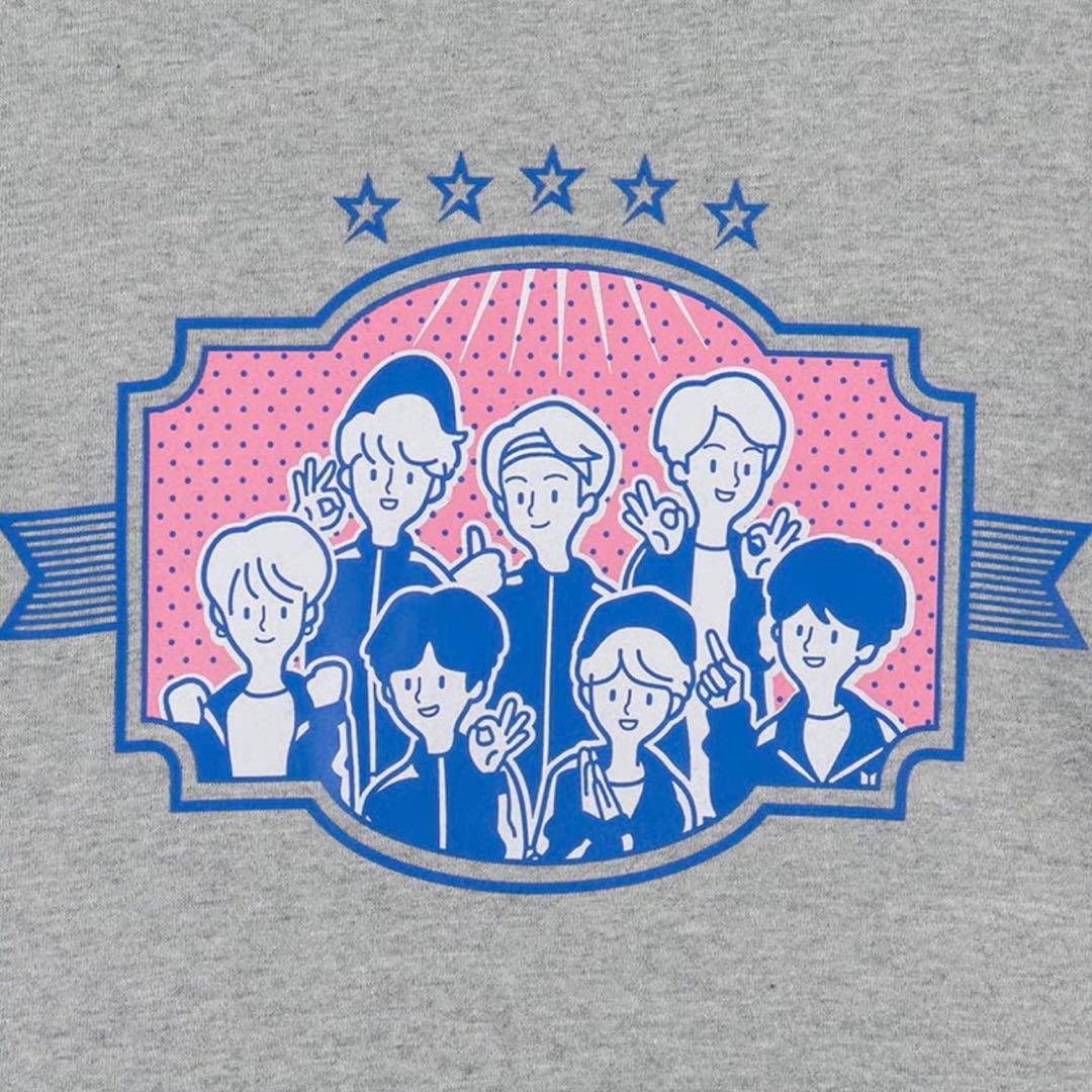 BTSワールド 「公式」ジップアップパーカー HOODED ZIP-UP グレー