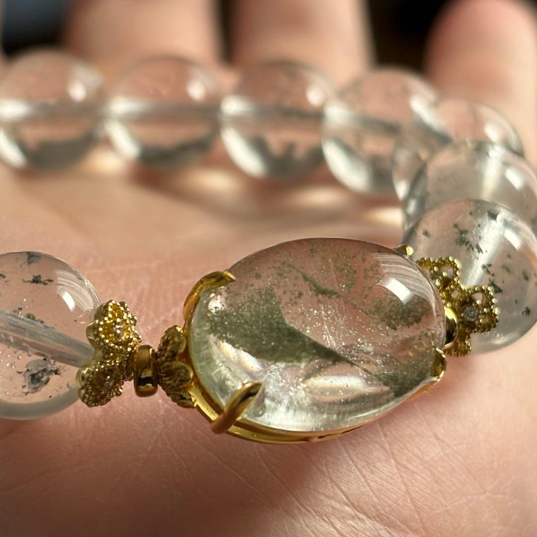 希少極上 ガネッシュヒマール産水晶 ブレスレット