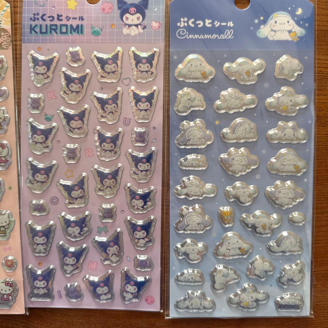 ボンボンドロップシールミニ　ぷくっとシール　サンリオ