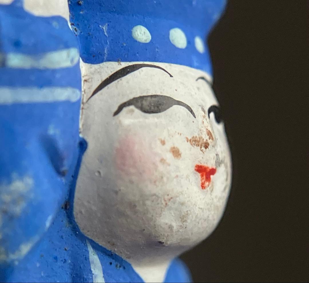 【戦中人形 水兵と看護婦 豆人形 約4㎝ 戦時資料】歴史資料郷土玩具海軍赤十字