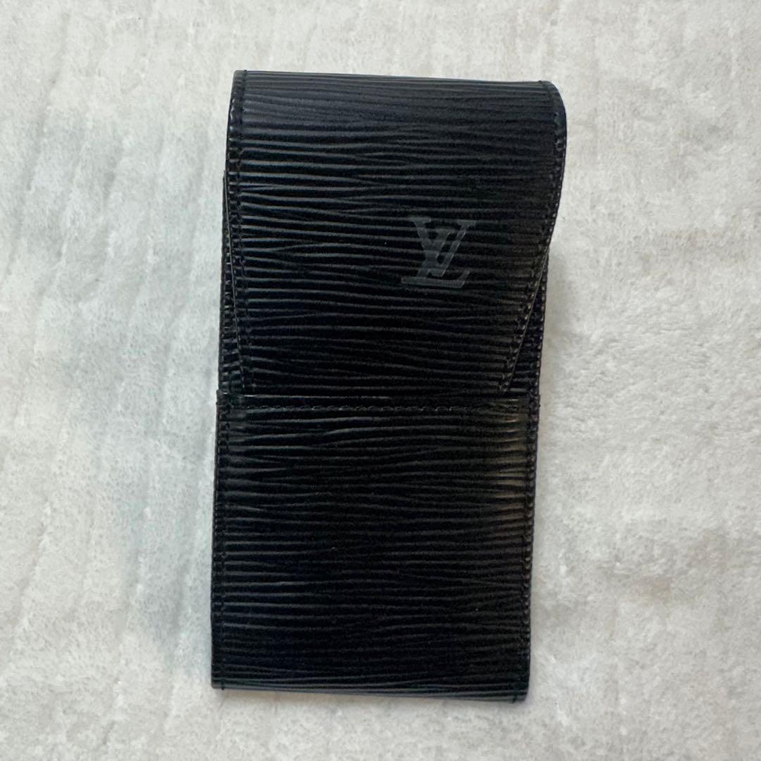 【極希少】ルイヴィトン エピ エテュイ シガレットケース ノワール ヴィンテージ