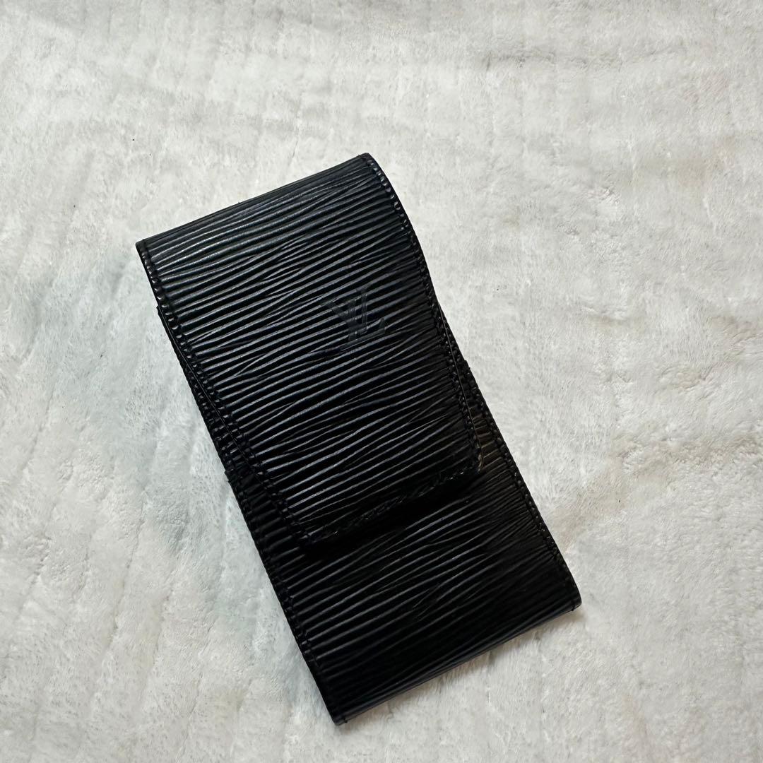 【極希少】ルイヴィトン エピ エテュイ シガレットケース ノワール ヴィンテージ