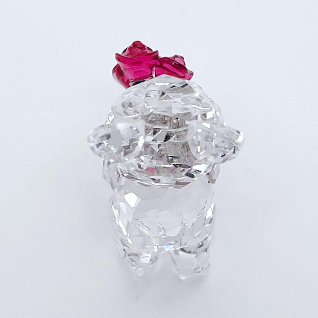 【箱付】スワロフスキー クリスベア くま 赤いバラ 薔薇 リボン 入手困難 廃盤