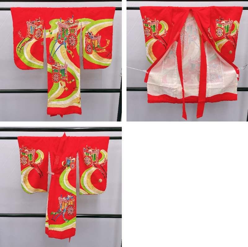 Y★4023★ 子供着物 襦袢付き 一つ身 女の子 七五三 3才