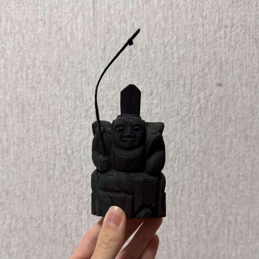 七福神 大黒天 恵比寿天 民衆仏 仏像 木彫 江戸時代 古美術 骨董 古民藝