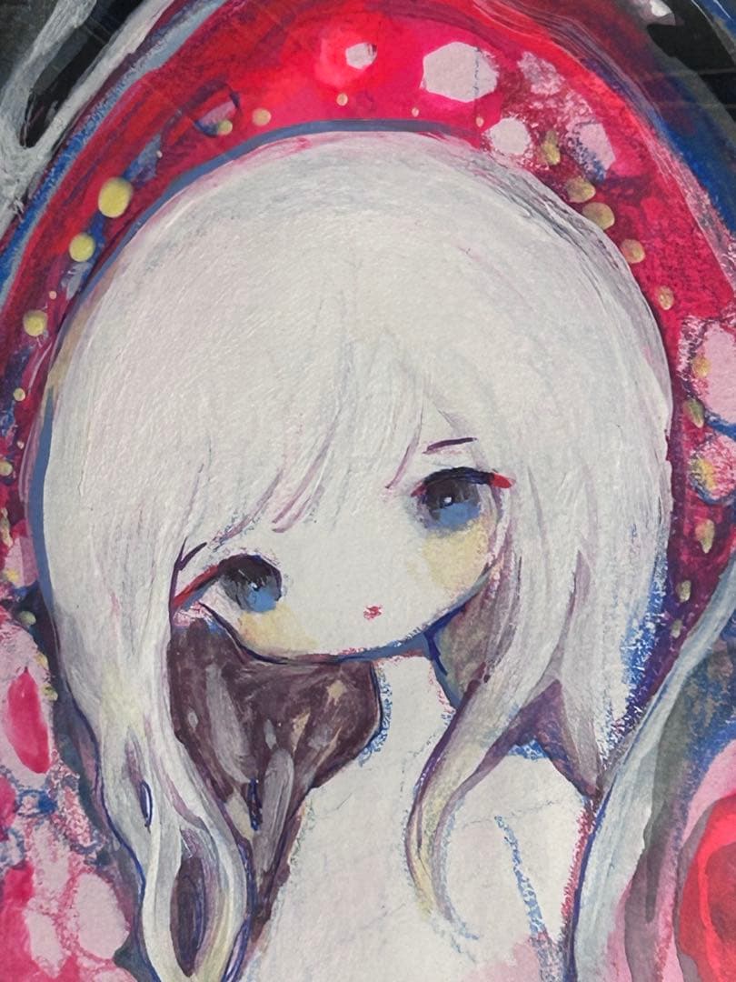 黄菊しーく　「女の子」　si_ku si_ku.k. painting