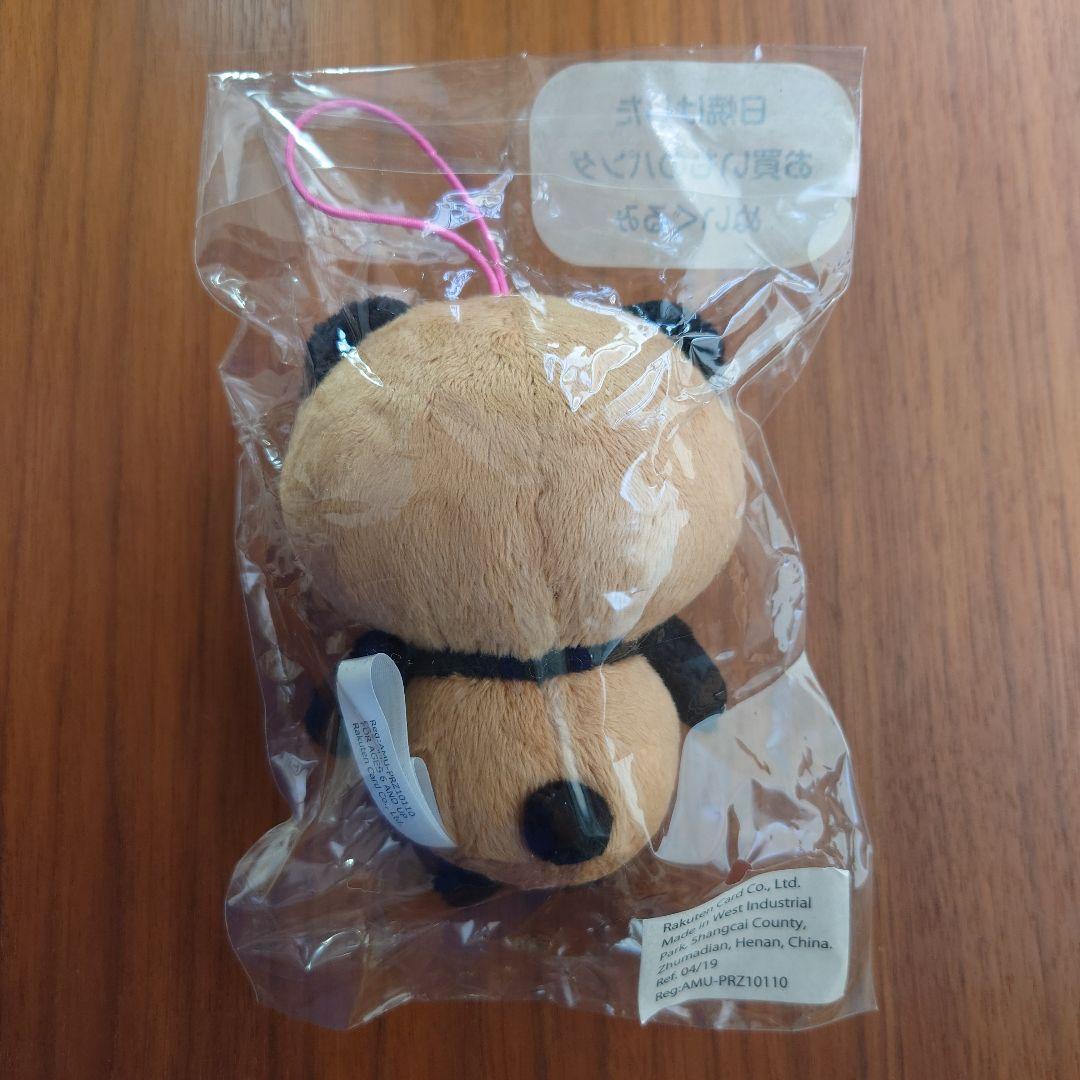 ハワイ限定　楽天カード　日焼けパンダマスコットとステッカーとトートバッグセット