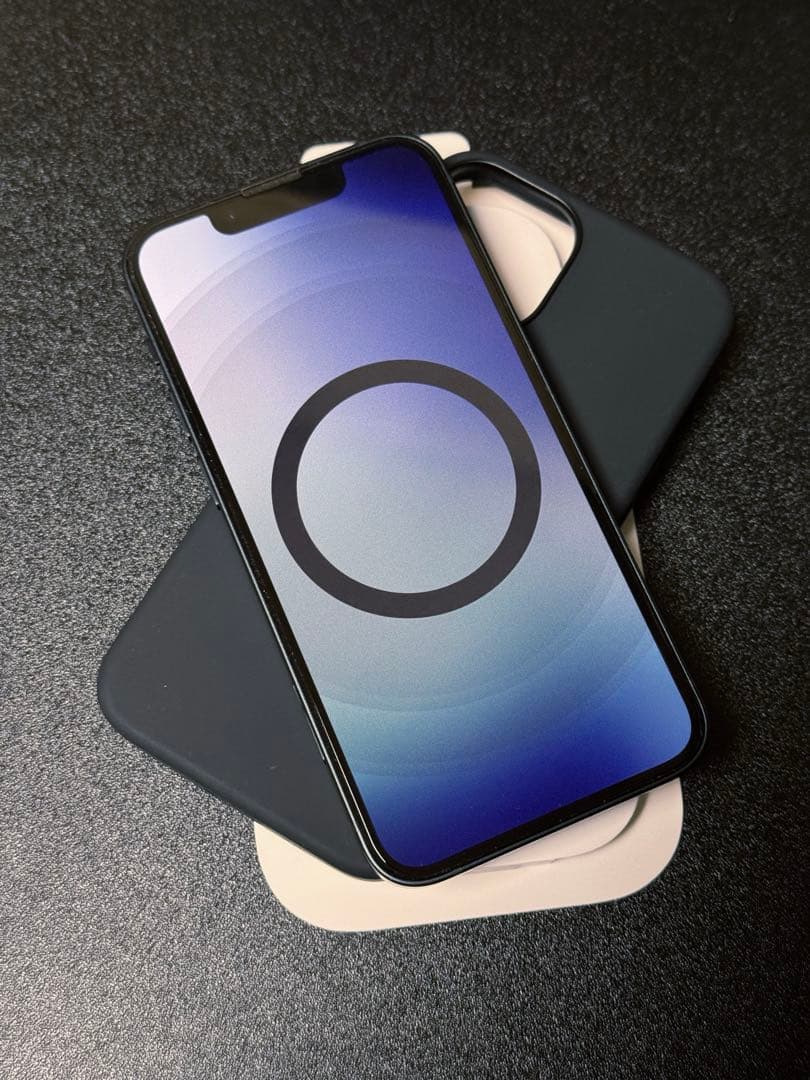 Apple iPhone13mini 純正シリコンケース ミッドナイト