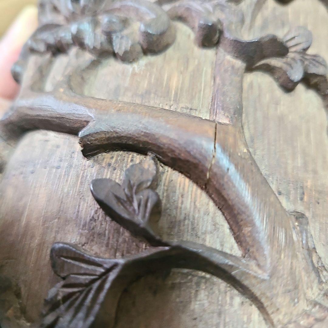 古美術　筆筒　筆立て　　文房具　木製　置物　希少　花入れ　花器　中国