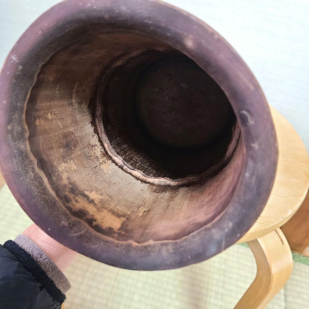 古美術　筆筒　筆立て　　文房具　木製　置物　希少　花入れ　花器　中国