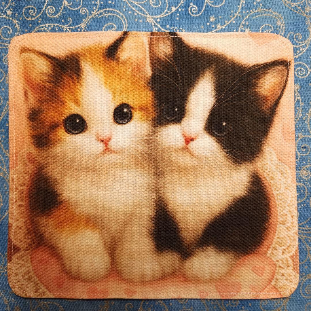 マーブル☆　ハンカチ　ワンにゃん柄　21枚