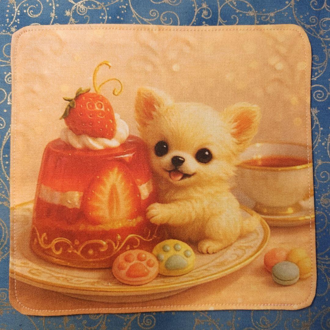 マーブル☆　ハンカチ　ワンにゃん柄　21枚