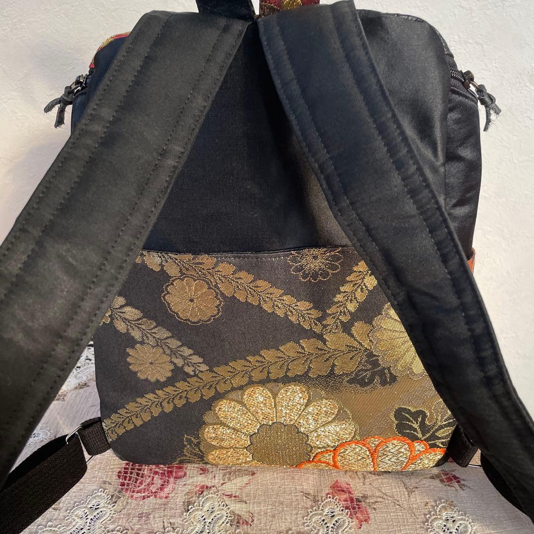 帯リメイクリュック12-33