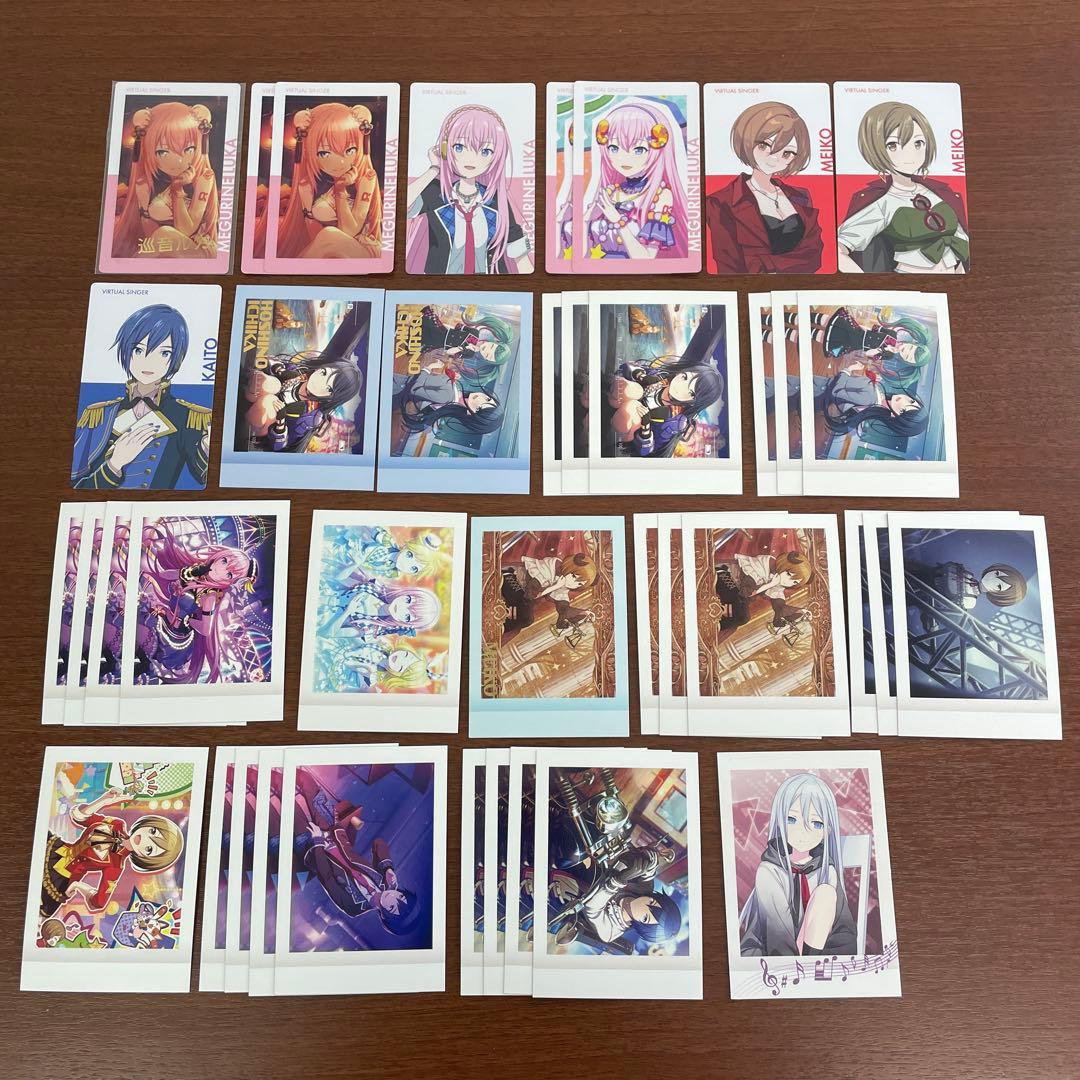 ❶プロセカ ぱしゃこれ ウエハースカードメモステ 缶バッジ まとめ売り