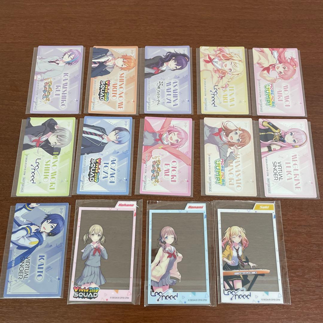 ❶プロセカ ぱしゃこれ ウエハースカードメモステ 缶バッジ まとめ売り