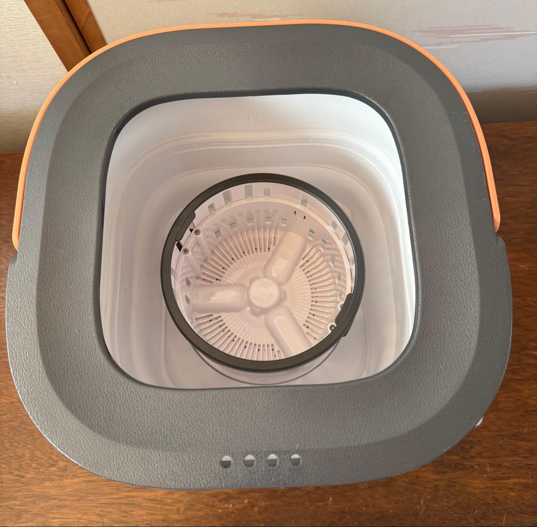 SOUYI コンパクト折りたたみ洗濯機(脱水機能付き)