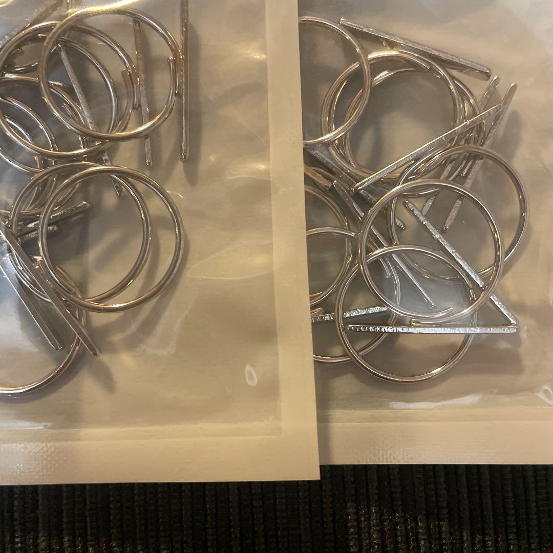 リング台 パーツ リング ゴールド ロジウムカラー フリーサイズ