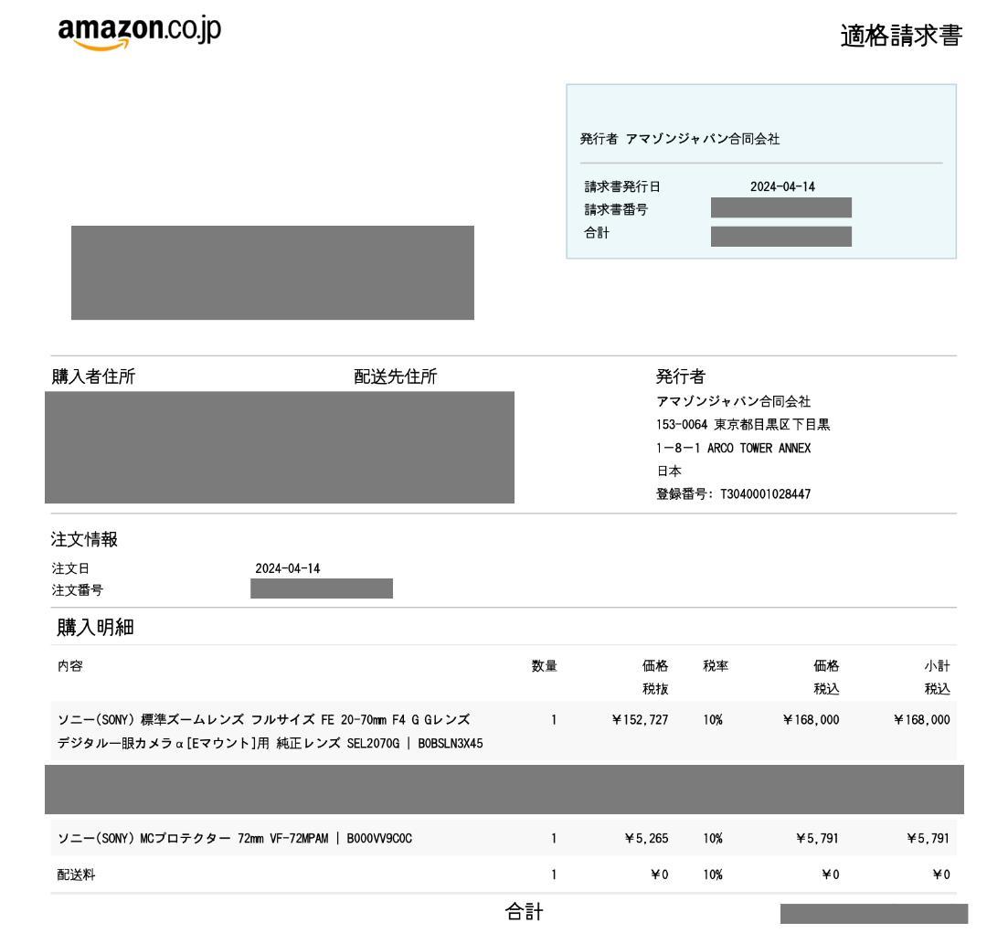 ソニー FE 20-70mm F4 G SEL2070G