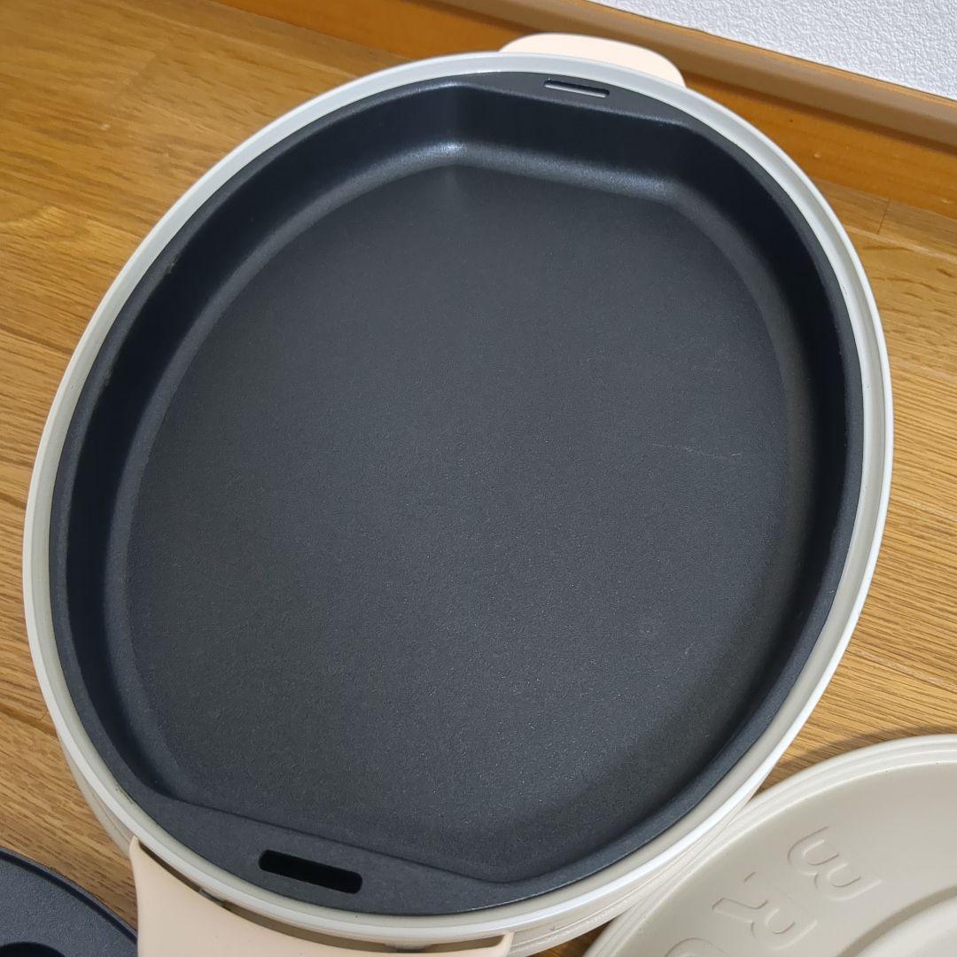 美品 BRUNO オーバルホットプレート グレージュ