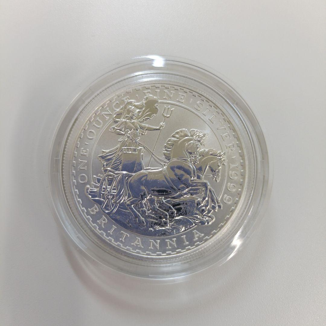 1999イギリス エリザベス女王 ブリアニア銀貨
