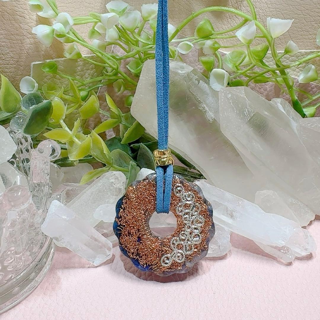 癒しのオルゴナイト❤️タンザナイト＋ラピスラズリのフレンチクルーラー♡