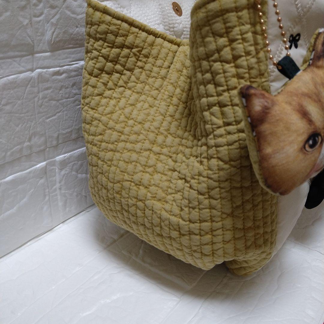 ゆ*ら様 コヤンイサムチョン☆ころりんトートバッグ　リボン刺繍キルト＆ヌビキルト