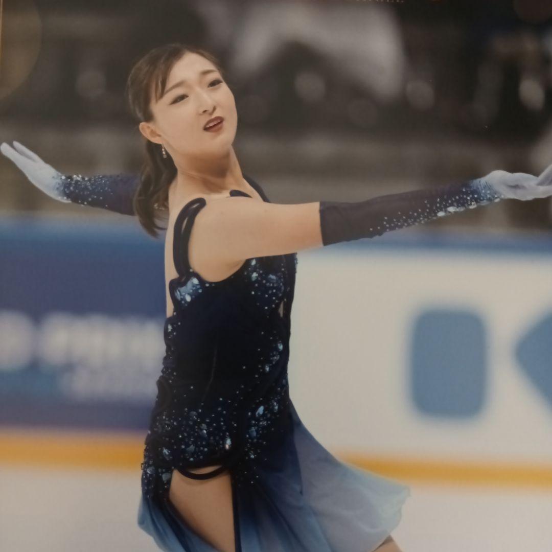 坂本花織 直筆サイン入りポスター 写真 A4フレーム入り