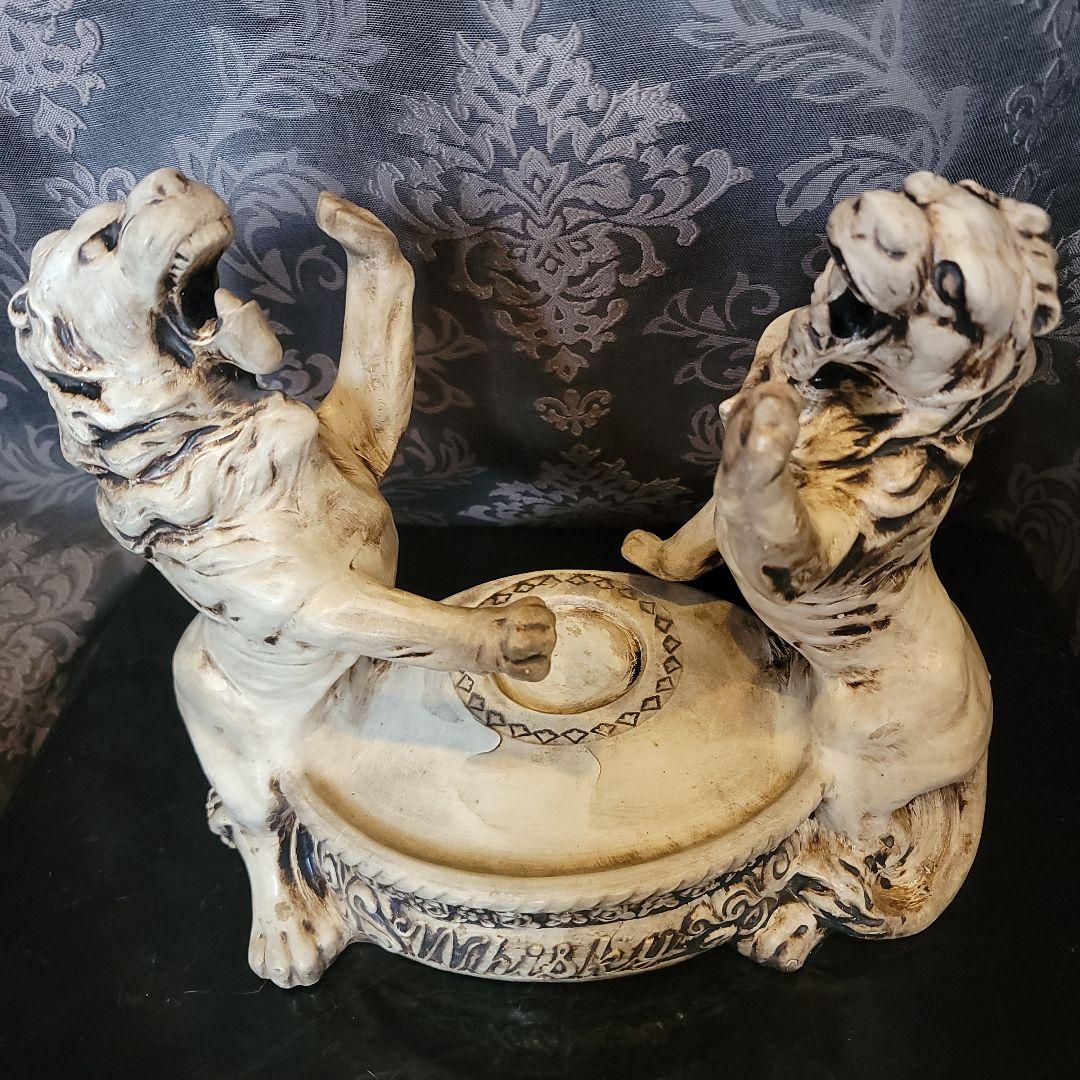 ヴィンテージ　ライオン彫刻の置物　 ウイスキーホルダー　酒台　インテリア　多用途