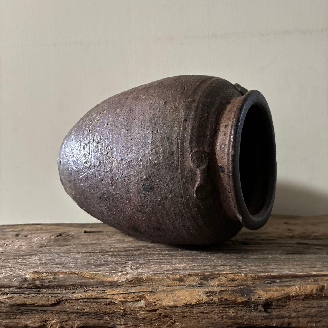 古備前種壺　三耳壺　室町時代〜　骨董　アンティーク　検:秦秀雄　白洲正子 李朝