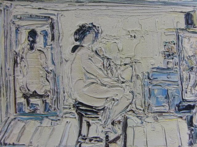 アンドレ・コタヴォ「画家とモデル」、希少画集画、状態良好、新品高級額装付