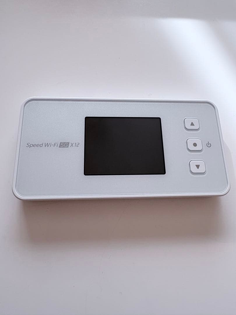 Speed Wi-Fi 5G X12 モバイルルーター アイスホワイト