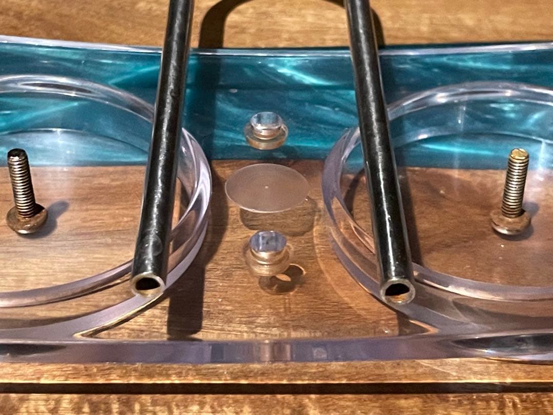 PEUGEOT クレモン　ソルト&ペッパーミル2個(チョコ白木)セットトレー付き