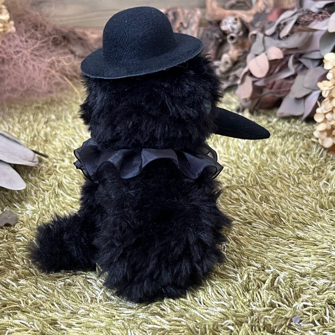 【即購入可】硝子の瞳をもつ　小さなカラスのあみぐるみ　カラス　鳥　ぬいぐるみ