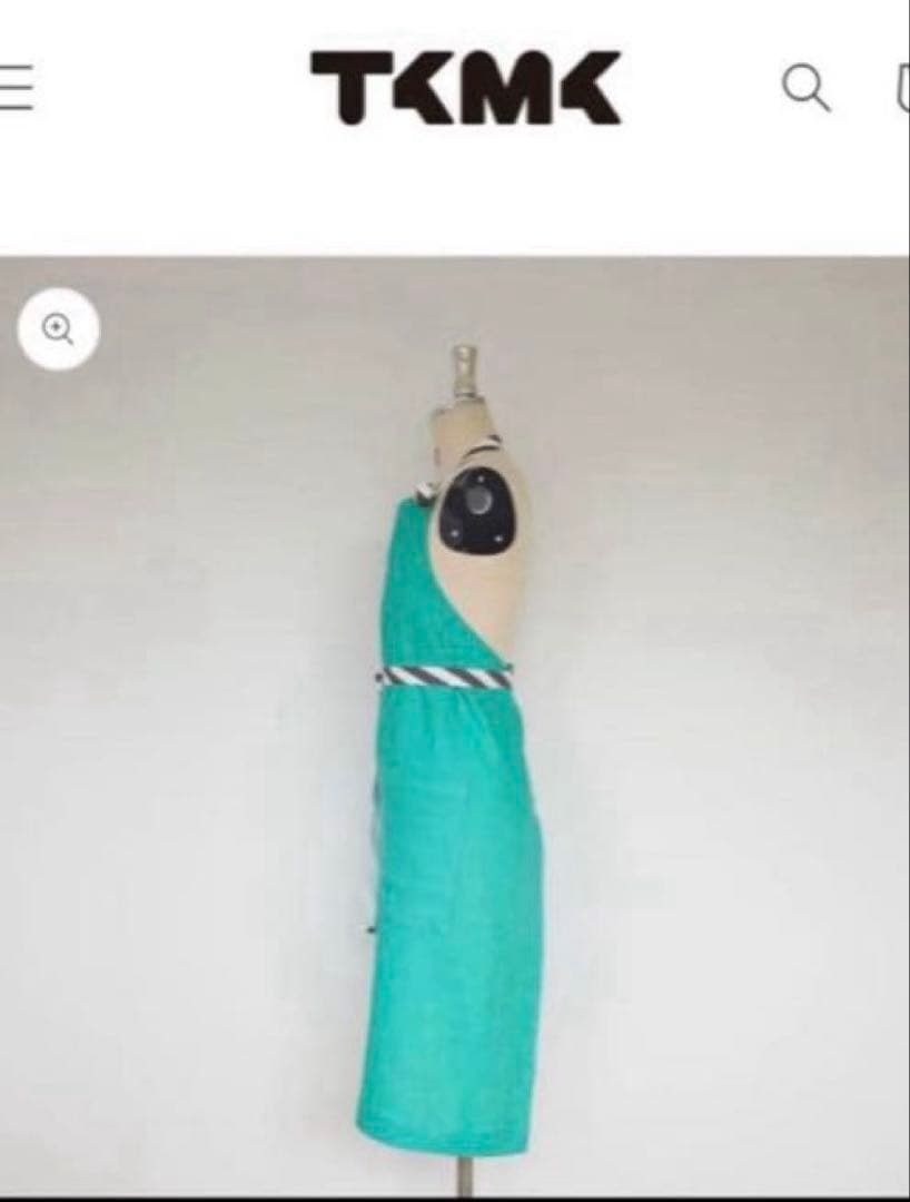 新品　タキマキ エプロン TAKIMAKI滝沢眞紀子リネンエプロンミントグリーン