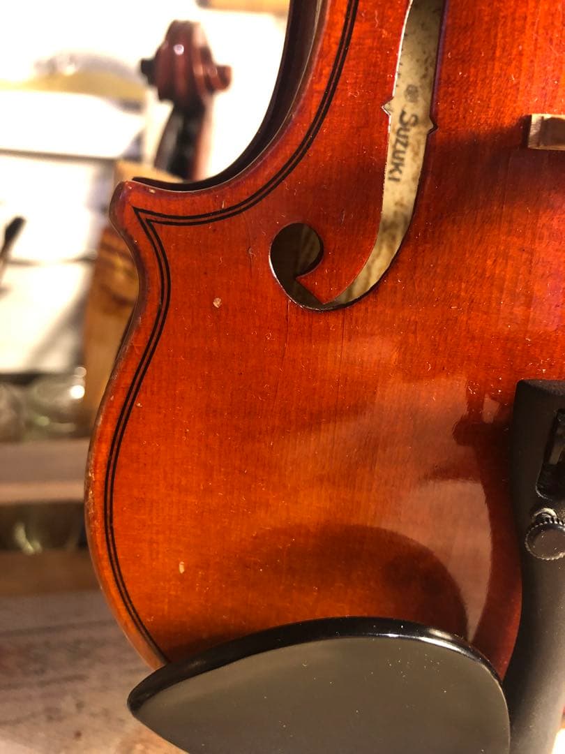 【駒&魂柱調整済】suzuki分数バイオリンNo200 1/10 2004